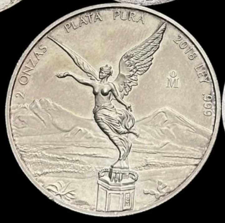 Mexican Libertad 2 oz Precious Metal Content per Unit 2018 Silver