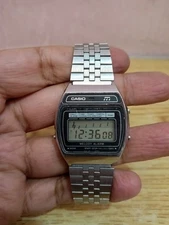 CASIO WATCH  M-1230  MELODY ALARM VINTAGE DIGITAL JAPAN  Black - Fully Working