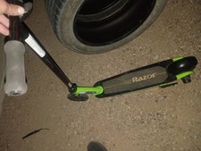 Razor E100 Folding Kick Scooter - Black/Green Colorway, Green and Black