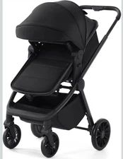 2 in 1 Convertible Baby Stroller Bassinet Pushchair with Reclining Seat...