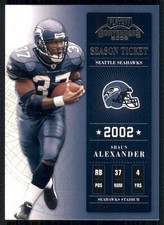 2002 Playoff Contenders #100 Shaun Alexander Championship Ticket #/250