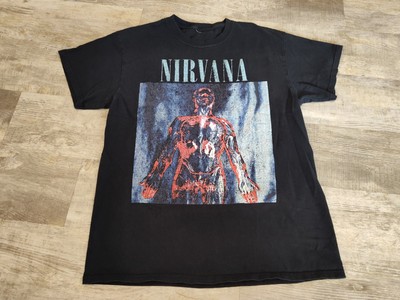 Vintage Y2K Nirvana Sliver Shirt medium Kurt Cobain Faded Grunge 