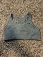 Women’s Heather Grey Nike Dri-Fit Active Sports Bra Size Medium
