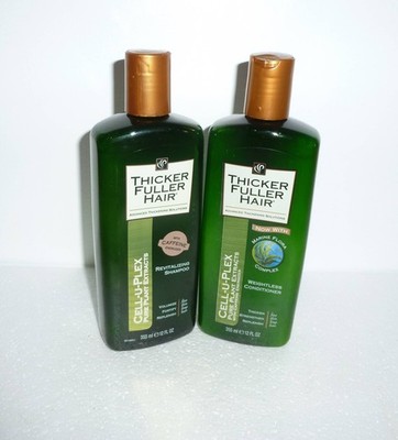 Thicker Fuller Hair Shampoo Cell-U-Plex w/ Caffeine & Conditioner - Full SZ