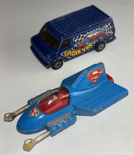 Corgi Juniors DC Comics Superman Supermobile Spiderman Spider Man Spider Van