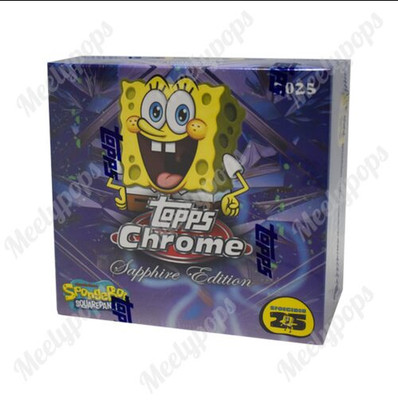 Topps Chrome SpongeBob Sapphire 25th Anniversary 2025 - Factory Sealed - NEW