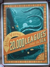 Brian Miller Oktopolis Jules Vern 20,000 Leagues Under The Sea Art Print Poster