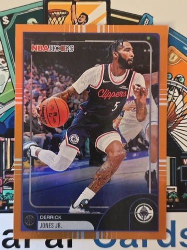 2025 Topps NBA Hoops Basketball Orange Hoops Derrick Jones Jr. #256