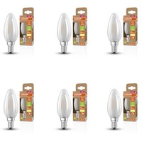 6Er Set Osram E14 Superstar+ Classic Led Lampe Kerzenform Dimmbar 2,9W Wie 40W