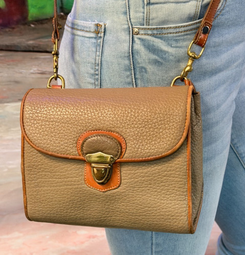 Vintage Dooney and Bourke Little Bag/Little Lock Bag Toupe/ Tan - Image 1