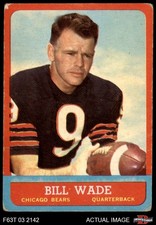 1963 Topps #61 Bill Wade Bears Vanderbilt 3.5 - VG+