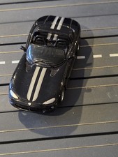 Vintage TYCO Black With Stripes Dodge Viper Blue Stripes HO Slot Car Clean