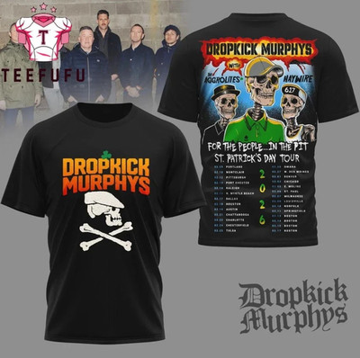 Dropkick Murphys 2026 Tour AOP 3D T-Shirt