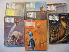 Vtg Lot of 8 Partial Year 1968 Analog Science Fiction/Science Fact Magazines