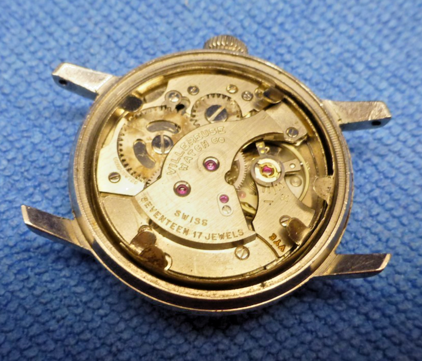 Vintage Villereuse Watch Incabloc Unbreakable mainspring 17  display picture 1