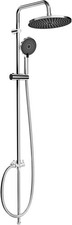 Shower Riser Rail Kit with 10.23" Rainfall ShowerHead,High Pressure 3 Spray Mode