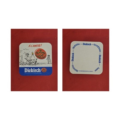 Diekirch A L'amitie! Deck chair brewery beer mat Beermat