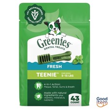 Greenies Teenie Chewy Dental Dog Treats Fresh Mint and Spearmint - 12oz/43ct
