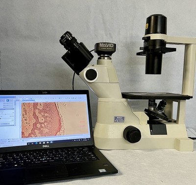 Nikon TS-100 Eclipse Inverted Trinocular  Phase Microscope CAM + Guarantee