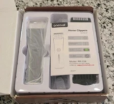 oneisall Cordless Horse Clippers,Low Noise 2 Speed Grooming Clippers,Horse