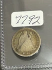 1872 P SEATED LIBERTY DIME