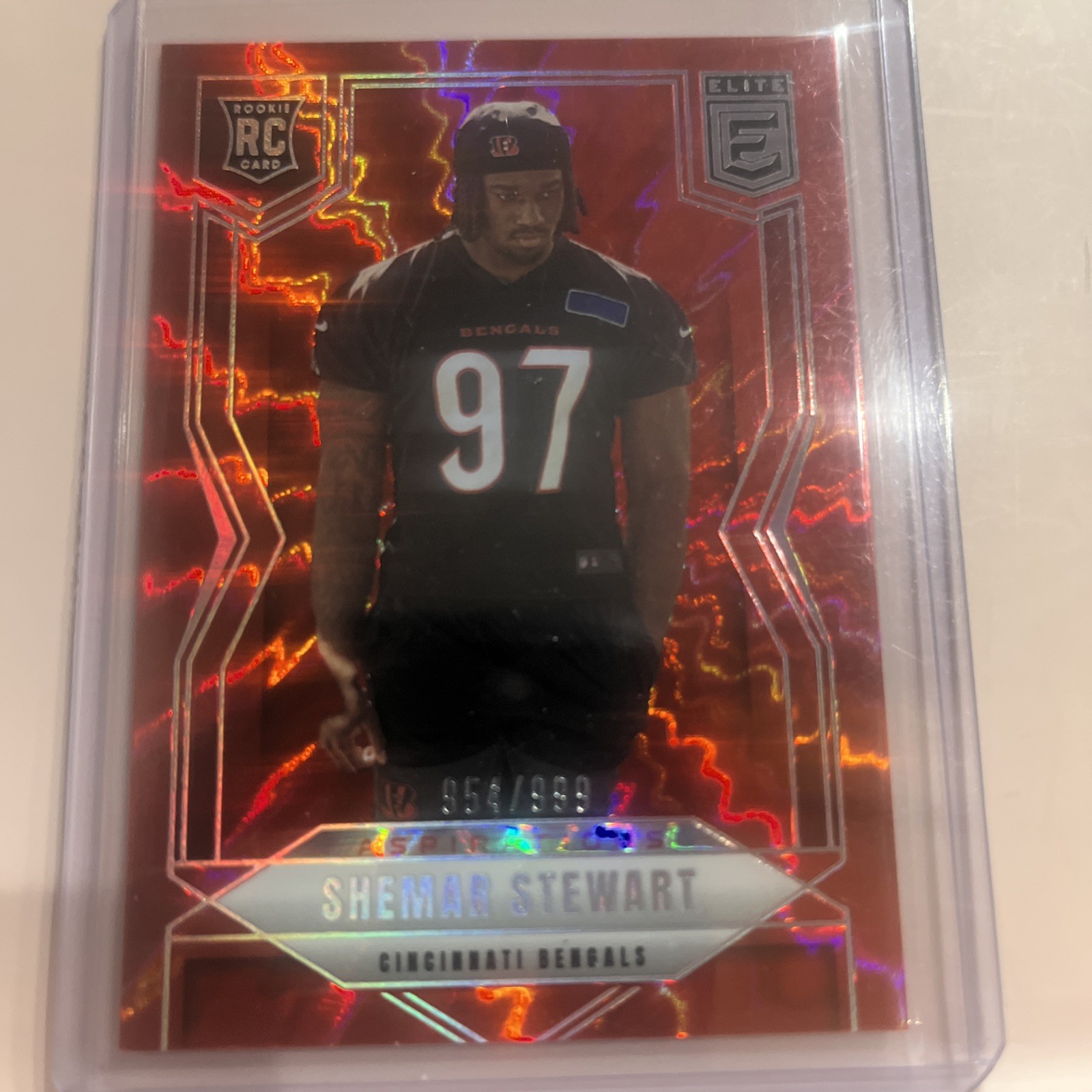 2025 Panini Donruss Elite Shemar Stewart #140 Aspirations Shimmer/999 (RC)