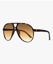 Mosanana Unisex Sunglasses Retro Aviator Brown MS52482-C1