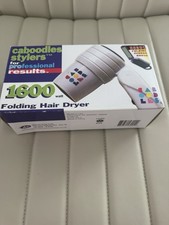 Vintage Caboodles Folding Hair Dryer Box Paperwork Only - Mint