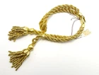 Vtg. Signed "NAPIER" Goldtone Rope Costume Jewelry Bracelet - 03