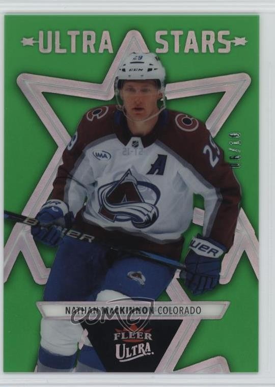 2025-26 Upper Deck Fleer Ultra Stars Green 6/10 Nathan MacKinnon #ST-15 k6l