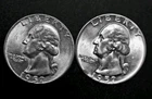 [Lot Of 2] 1957 Washington Quarter  BU Uncirculated 90% Silver Coin