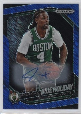 2024-25 Panini Prizm Black FOTL Blue Shimmer 10/25 Jrue Holiday #75 Auto s3g