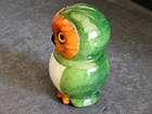 Vtg Genuine Alabaster Owl Figurine Hand Carved & Painted Made in Italy — photo 4