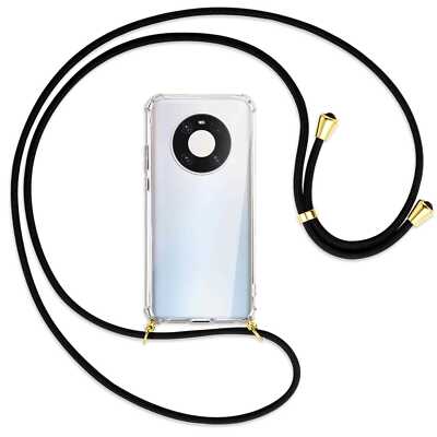 Handykette für Huawei Mate 40 Pro (NOH-NX9/AN00/AL00) schwarz (G) Hülle mit Band
