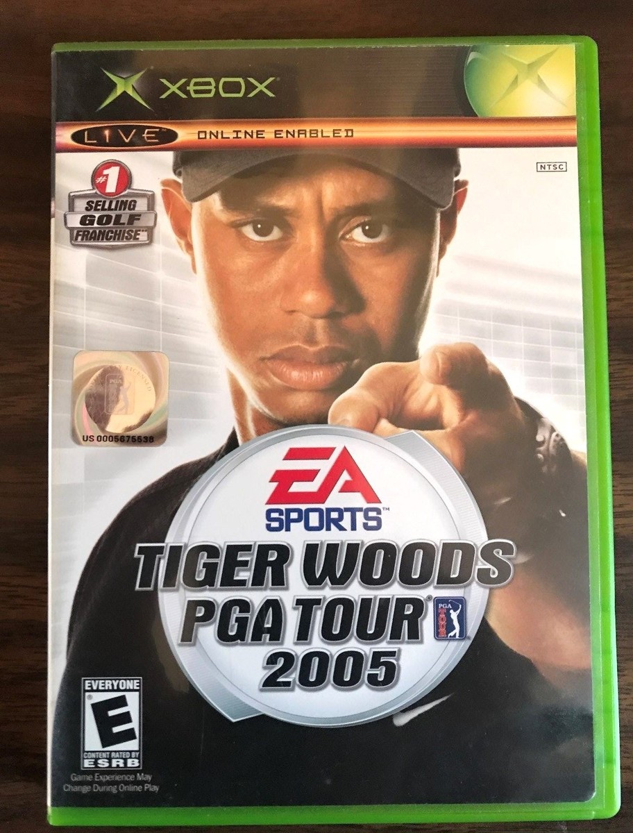 XBOX TIGER WOODS PGA TOUR 2005 DVD GAME EA SPORTS