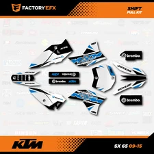 Blue Shift Racing Graphics Kit fits 09-15 KTM 65sx 65 sx Decal Sticker Kit