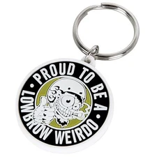 Lowbrow Customs Proud To Be A Lowbrow Weirdo keychain soft PVC chopper bobber