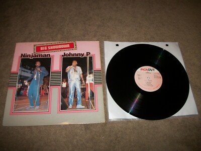 NINJAMAN & JOHNNY P- Big Showdown LP - 1989 VP RECORDS - NICE VG+ VINYL 