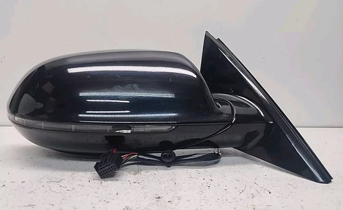 2011 - 2014 Audi A8 Passenger Door Mirror W/O Blind Spot OEM W/O Camera Black 