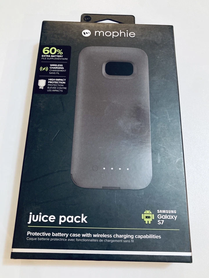 MOPHIE Juice Pack беспроводной зарядки 2950mAh аккумулятор чехол Samsung Galaxy S7 - новый - Изображение 4 из 4