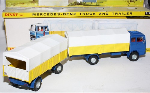 Camión y remolque Inky 917 Mercedes-Benz, muy bueno en buena caja original - Imagen 7 de 12