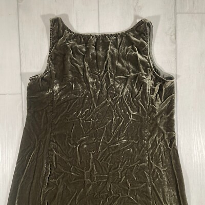 Eileen Fisher Women's Small Petite Green Velvet Sleeveless Shift Dress Holiday | eBay Eileen Fisher Women's Small Petite Green Velvet Sleeveless Shift Dress Holiday | eBay