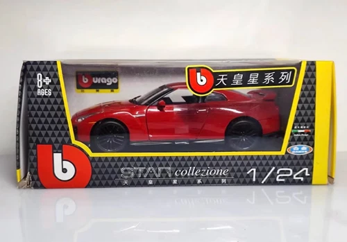 Bburago 1:24 Red JDM 2017 GTR R35 Racing Sports Model Diecast Metal Car - Picture 12 of 13