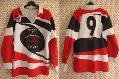 Maillot Rugby ille et Vilaine conseil Général Porté #9 ForceXV vintage Homme - L - Photo 1/4