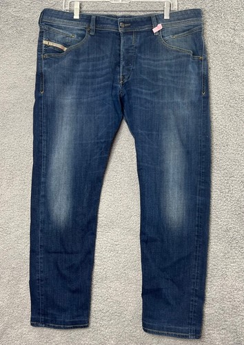 Diesel Mens Dark Blue Denim Belther 