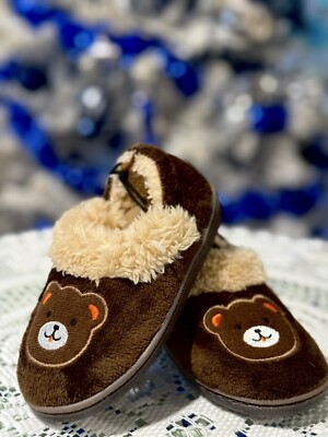 Baby Kids Fur Slippers Girls Furry Slippers Kids Sliders Fur Lined