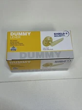 Shield Security Dummy Lever Polished Brass Finish LOT of 12 Handles Total