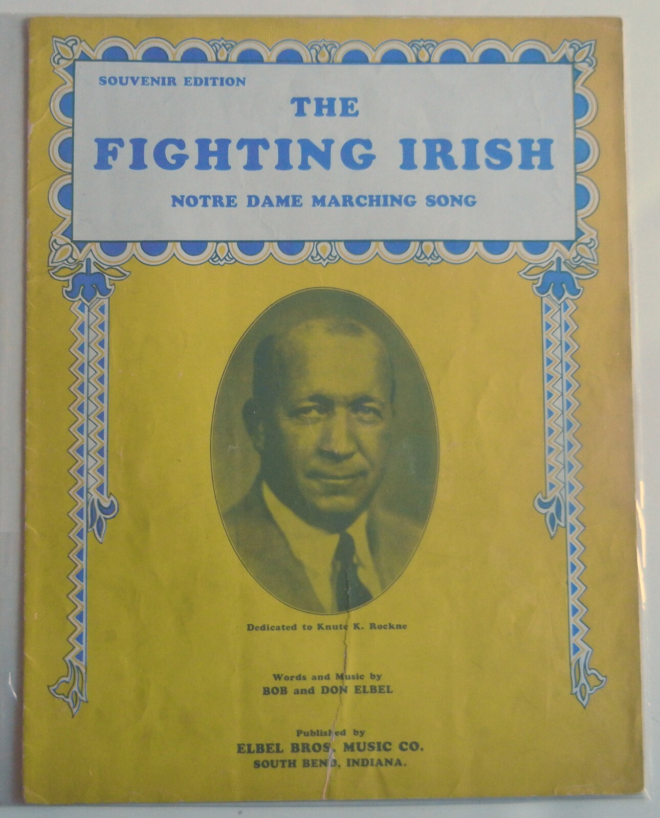 The Fighting Irish Notre Dame Marching Song Knute Rockne eBay