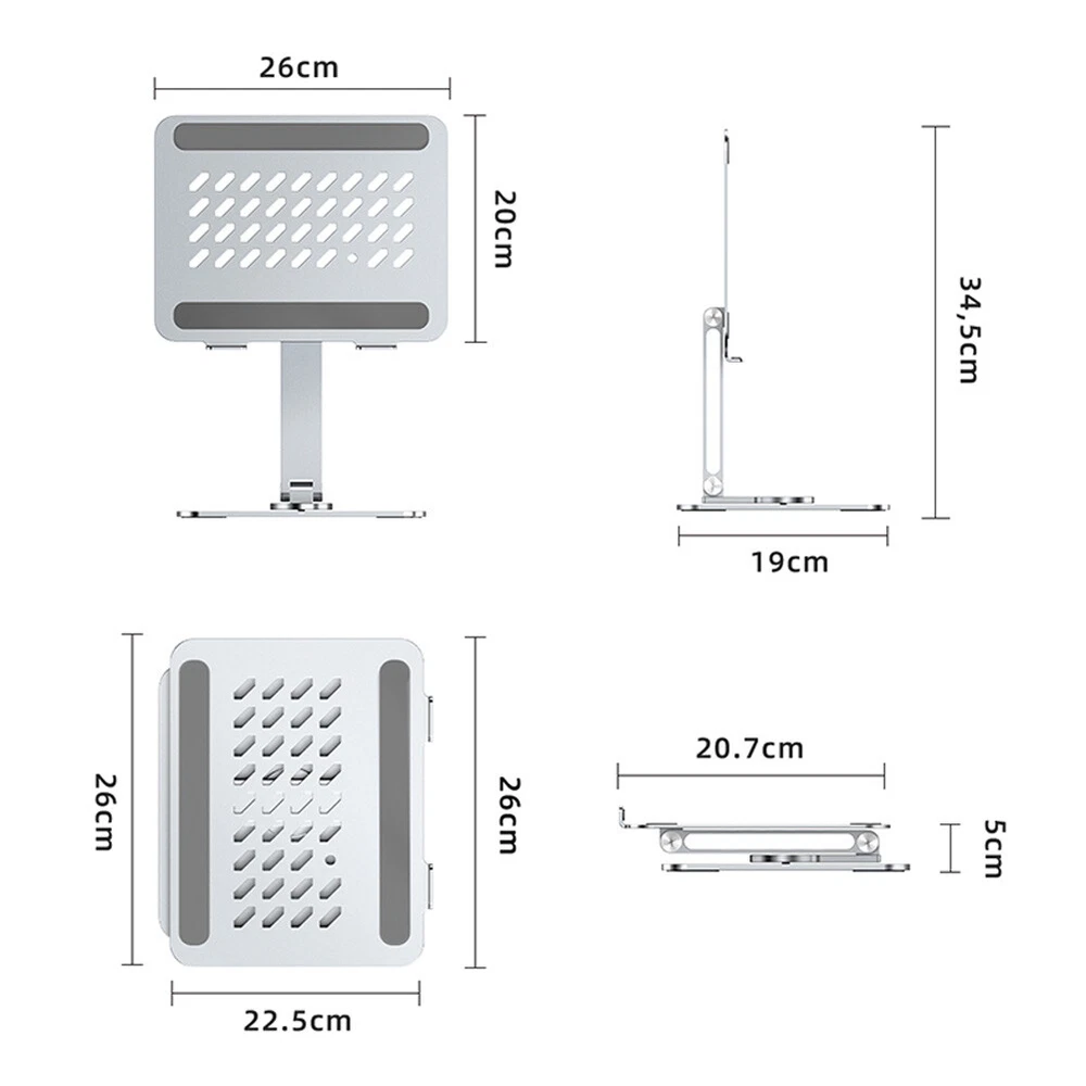 Laptop Stand Adjustable Aluminum Alloy Notebook Stand Compatible with 13-17 Inch