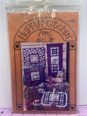 KITTY KORNER DESIGNS  Quilt Pattern  HAPPY STITCHIN' - #504 Multiple Designs